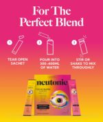 Neutonic Nootropic Focus Blend Powder | Peach Mango & Wild Berry 32 Sticks | Caffeine Free, Zero Sugar | Support Memory, Mental Clarity, Cognitive Function | Boost Focus, Energy, Brain Health - Image 9