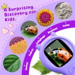 Microscope for Kids - Mini Pocket Handheld Microscope for Toddlers-STEM Educational Science Kit Toys for Christmas Birthday Gifts Toys for 5 6 7 8 9 10 11 12 Year Old Girls（Purple） - Image 5