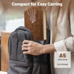 CAGIE Compass Leather Notebook Journal for Men, 100 GSM 288 Pages Lined Journals for Writing, A5 Hardcover Journaling Notebooks Gift Set with Pen for Travel Office Daily Writing - Image 6