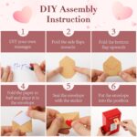 Romantic Love Postbox with 50 Mini Love Notes and Envelopes for Him, Cute Couple Gifts for Boyfriend, LoveLetter, Long Distance Relationship Gifts - Image 8
