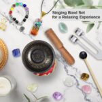 Tibetan Singing Bowl Set (16Pcs) - Pure Sound - 3.5 inch Brass Material - 100% Handmade - for Sound Healing, Chakra Balancing, Meditation, Mindfulness, Stress Relief Tools, Unique Spiritual Gifts - Image 3
