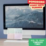 The Pomodoro Technique Planner Sticky to Do List | Addition to Pomodoro Timer | 8"x6" Productivity Goal Planning Notepad | Organization Products for Work and Study Journal - Image 4