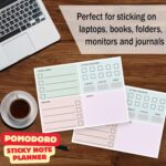 The Pomodoro Technique Planner Sticky to Do List | Addition to Pomodoro Timer | 8"x6" Productivity Goal Planning Notepad | Organization Products for Work and Study Journal - Image 5