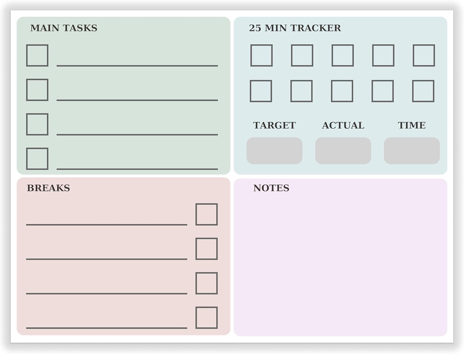 The Pomodoro Technique Planner Sticky to Do List | Addition to Pomodoro Timer | 8"x6" Productivity Goal Planning Notepad | Organization Products for Work and Study Journal - Image 6