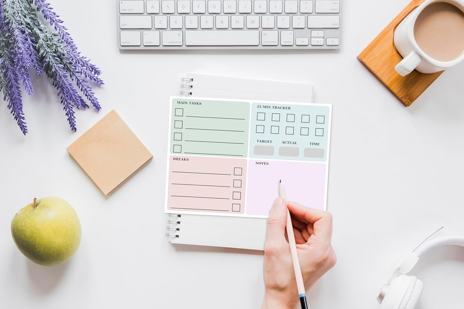 The Pomodoro Technique Planner Sticky to Do List | Addition to Pomodoro Timer | 8"x6" Productivity Goal Planning Notepad | Organization Products for Work and Study Journal - Image 7