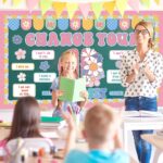 Growth Mindset Bulletin Board Set Motivational Posters Floral Brain Classroom Decorations Change Your Mindset Cutouts with 140Pcs Glue Points for School Chalkboard Wall Decor, 65Pcs - Image 6