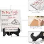 LukieJac Gifts for Wife from Husband Romantic Ceramic I Love You Gifts Plaque for Wife Birthday Gift Ideas, Valentines Day, Wedding Anniversary Home Decorations - Image 3