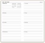 Travelers Notebook Inserts Jan 2026 - Jun 2027, Travelers Notebook Calendar, Weekly and Monthly Planner, Regular Size TN Journal, 8.3 x 4.25 inches, Set of 3 - Image 6