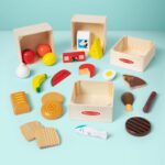 Melissa & Doug Food Groups - 21 Hand-Painted Wooden Pieces and 4 Crates - Image 8