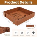 Xmas Gifts for Boyfriend, Husband, Romantic Gifts for Him Christmas, Mens Birthday Gifts Idea - Premium PU Leather Valet Tray - Best Mens Gifts for Birthday Anniversary Christmas - Image 4