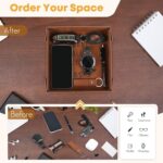 Xmas Gifts for Boyfriend, Husband, Romantic Gifts for Him Christmas, Mens Birthday Gifts Idea - Premium PU Leather Valet Tray - Best Mens Gifts for Birthday Anniversary Christmas - Image 5