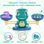 Dinosaur Math Balance Toys - Montessori Toys for 3 Years Old Kids, Learning and Educational Toys for Boys and Girls - Birthday Gifts for 4 5 6 7 Year Old Boys - Image 3