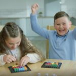 The Genius Square from The Happy Puzzle Company – Game of The Year Award Winner, 60000+ Solutions STEM Puzzle Game. Roll Dice, Race Your Opponent to Fill Grid with Different Shapes! - Image 8