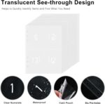 Money Saver Budget Binder Book with Pouches, 100 Envelope Challenge Binder with Numbers, A5 Money Budget Envelopes for Cash Saving $5,050 Black - Image 5