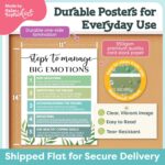 Mental Health Posters - 12 PCS (11"x14") - Coping Skills, Boundary Statements and Growth Mindset for Classroom, Therapy Office, Counseling Decor, Mental Health Gifts, School Counselor, Psych Supplies - Image 8