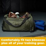 Gold BJJ Jiu Jitsu Duffle Bag - Waterproof Pocket for Sweaty Gi, Rashguard, or Shoes - The Perfect Duffel Bag for Martial Arts Gear, Boxing, MMA, and More - Image 4