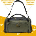 Gold BJJ Jiu Jitsu Duffle Bag - Waterproof Pocket for Sweaty Gi, Rashguard, or Shoes - The Perfect Duffel Bag for Martial Arts Gear, Boxing, MMA, and More - Image 5