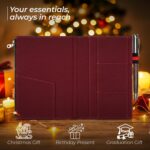 WANDERINGS Zipper Case Card Sleeve Holder Travelers Journal Accessory for Refillable Travel Journals - A5 Size - 5.25" x 8.25" - Durable 100% Cotton Fabric Planner Accessories Case - Image 5