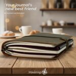 WANDERINGS Zipper Case Card Sleeve Holder Travelers Journal Accessory for Refillable Travel Journals - A5 Size - 5.25" x 8.25" - Durable 100% Cotton Fabric Planner Accessories Case - Image 8