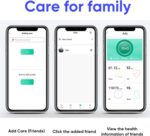 Loluka Smart Ring with Step Tracker Health Tracker with Sleep Monitor Heart Rate Monitor Family Care Fitness Ring Fitness Tracker No Subscription Fee for Android iOS Black 10 - Image 7