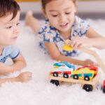 Melissa & Doug Magnetic Car Loader Wooden Toy Set with 4 Cars and 1 Semi-Trailer Truck Crane Wooden Toy, Vehicle Toys for Kids Ages 3+ - Image 7