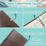 Travel Journal for Women Men, Leather Travel Scrapbook Notebook & Adventure Book Travel Planner Memory Diary, Travel Gifts(Brown) - Image 5