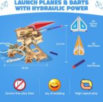 Smartivity DIY 2in1 Hydraulic Paper Airplanes & Darts Launcher STEM Toy for Kids Ages 6-14 Years I Birthday Gifts for Smart Kids | Science Kit for Boys & Girls 6, 8,10,12,14 Years Old - Image 4
