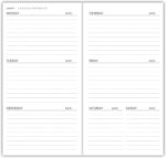 Nokingo 3-Pack Travelers Notebook Calendar, Travelers Notebook Inserts, Undated Traveler Notebooks Monthly, 4.25"x8.25" Traveler Calendar Insert - Image 3