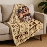 Gifts for Wife Blanket 60’’X50’’, Anniversary Wedding Romantic Gift for Her, Wife Mothers Day Birthday Gift from Husband, I Love You Present for Her - Image 3
