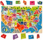 QUOKKA Puzzles for Kids Ages 4-6 - 3 Set Toddler Kids Puzzles Ages 3-5 - Learning United States Games for Childrens 6-8 - Educational Toys for 3 Year Old Boys and Girls - Award Winning - Image 8