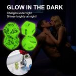Date Night Dice Couple Games 6PCS, Couples Decision Dice for Romantic Ideas, Funny Naughty Boyfriend Girlfriend for Husband or Wife Acrylic Position Decision Toy（Glow in The Dark） - Image 8