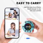 Pomodoro Timer, Magnetic Visual Timer with Flip Countdown, Silent & Alarm, Tools for Anyone, Cube Digital Timer for for Work, Kitchen Cooking, Study, 3/5/10/25/30/60min & Custom Countdown - Turquoise - Image 8