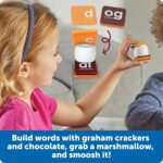 Learning Resources Let's Spell S'mores - Montessori Toys, Kindergarten Learning Activities, Phonemic Awareness Flash Cards, Dyslexia Tools for Kids, Speech Therapy Materials, Learn to Read - Image 4