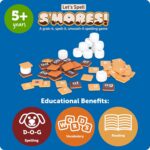 Learning Resources Let's Spell S'mores - Montessori Toys, Kindergarten Learning Activities, Phonemic Awareness Flash Cards, Dyslexia Tools for Kids, Speech Therapy Materials, Learn to Read - Image 6