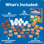 Learning Resources Let's Spell S'mores - Montessori Toys, Kindergarten Learning Activities, Phonemic Awareness Flash Cards, Dyslexia Tools for Kids, Speech Therapy Materials, Learn to Read - Image 7