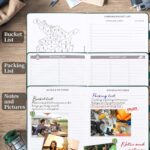JUBTIC Camping Journal and RV Travel Log Book, A5 Adventure Journal for 25 Camping, Hiking Journal, Family Travel Books Camper Essentials Camping Gifts for Women-Dark Green - Image 5