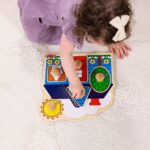 Melissa & Doug First Shapes Jumbo Knob Puzzle, Wooden Peg Puzzle for Toddlers, Educational Toy for Shape Recognition and Fine Motor Skills, Ages 1+ - Image 6