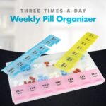 Weekly Pill Organizer - 21 Day Pill Planners for Pills Vitamins & Medication, 3 Times-a-Day Medication Reminder Boxes, Easy to Read & Travel Friendly - Image 3