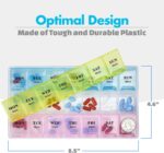 Weekly Pill Organizer - 21 Day Pill Planners for Pills Vitamins & Medication, 3 Times-a-Day Medication Reminder Boxes, Easy to Read & Travel Friendly - Image 9