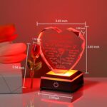 ZHSHWAT Christmas Day Birthday Gifts for Wife, Husband Crystal Multi Colour Night Light Gift for Wife, Romantic Crystal Rose Decor for Wife Anniversary Birthday Gifts Ideas - Image 7