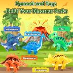 Coodoo Dinosaur Toys Magnetic Tiles 3D Movable Dinos for Kids 3-5 5-7 Toddler Outdoor Sensory Toys, STEM Educational Magnetic Blocks for 3+ Years Old Boys Girls Kids Toy - Image 4