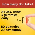 Nature Made Maximum Strength Dosage Vitamin C 1000mg per Serving, Immune Support Vitamin C Gummies for Adults, 80 Gummies, 20 Day Supply - Image 7