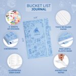Clever Fox Bucket List Journal – Inspirational Book for Memories & Adventures – Motivational Bucket List Notebook for Couples, A5 (Light Blue) - Image 3
