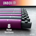 FEECCO Weighted Fitness Hoop, 8 Detachable Sections for Weight Loss - Image 3