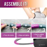 FEECCO Weighted Fitness Hoop, 8 Detachable Sections for Weight Loss - Image 4