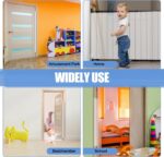 Finger Pinch Door Guard - Child Door Protector & Baby Proofing - 2 PCS Door Jam Shield Hinge Cover for 90 & 180 Degree Door Frames & Gates - Image 8