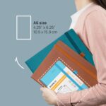 POPRUN Daily Planner 2026 (Jan - Dec), (Purse Size-4.25" x 6.25") 2026 Daily Calendar with One Page Per Day Even Weekends, Hourly Appointment Book with Pocket, PU Leather Softcover - Brown - Image 3