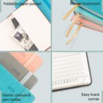 POPRUN Daily Planner 2026 (Jan - Dec), (Purse Size-4.25" x 6.25") 2026 Daily Calendar with One Page Per Day Even Weekends, Hourly Appointment Book with Pocket, PU Leather Softcover - Brown - Image 7