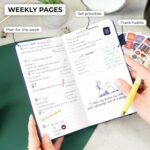 Clever Fox Pocket Planner Weekly – Undated Monthly Goal Planner and Calendar, Mini Planner Perfect for Purse, 3.7x6.7" (Dark Blue) - Image 4