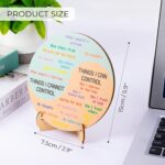 Feelings Wheel Therapy Office Desk Decor - Double Sided Mental Health Emotions Chart with Stand, Therapist Gifts for Home Office Women Man - Image 6
